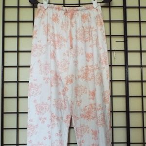 White Peach Lounge/Pajama Pants L